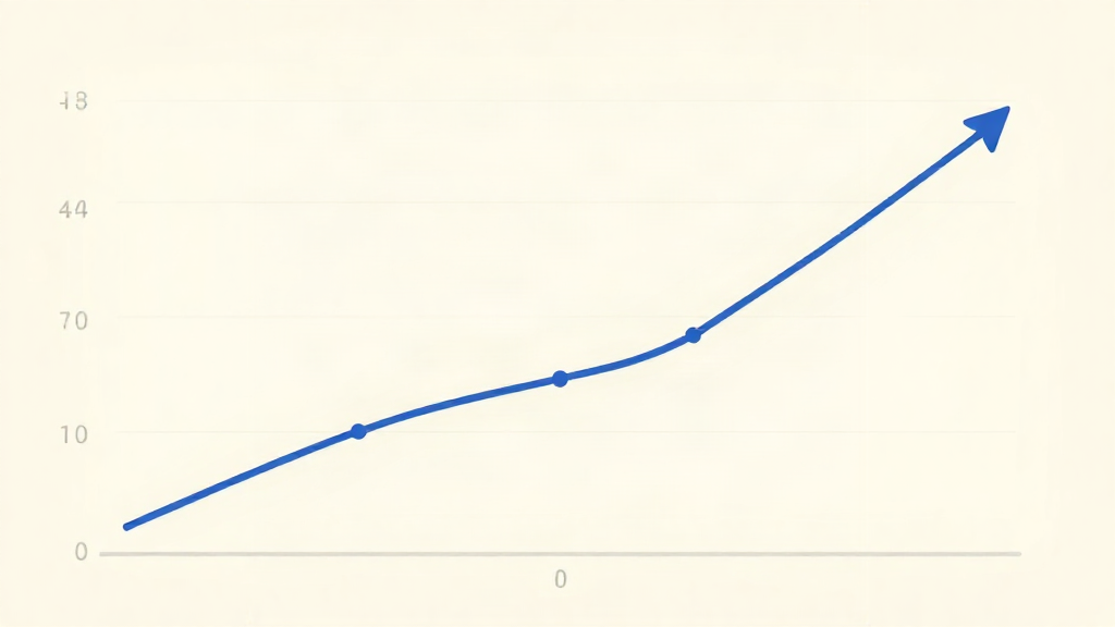 Illustrative payoff curve rising past a breakeven point